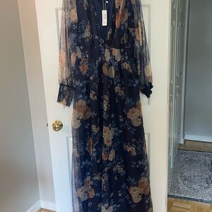 Floral Navy Dress